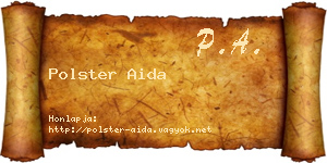 Polster Aida névjegykártya
